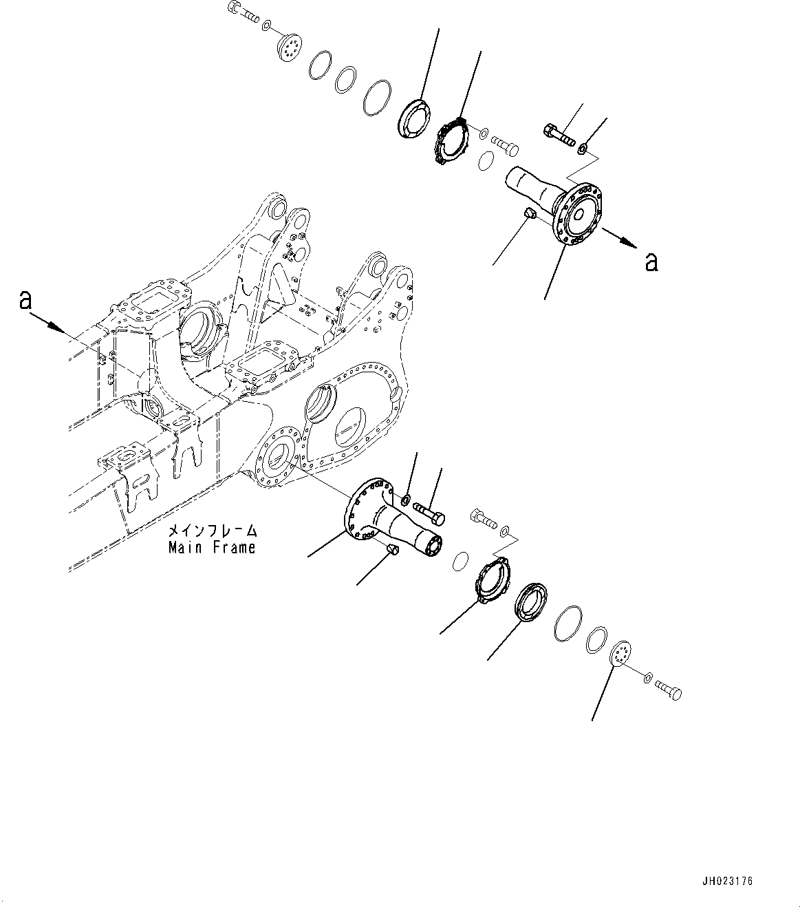 Washer(Track Frame,Pivot, L.H.) (195-50-42260) KOMATSU