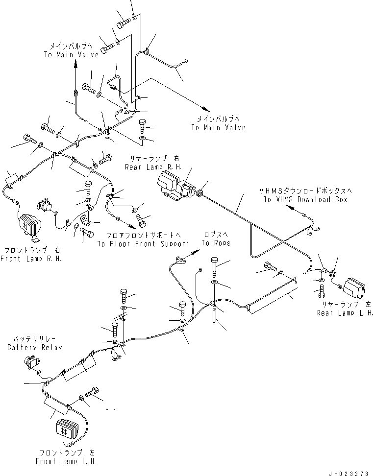Жгут проводов 198-06-63550 KOMATSU