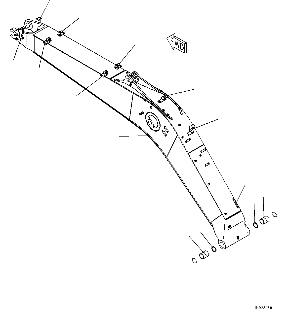 Boom Assembly 22U-70-00570 KOMATSU