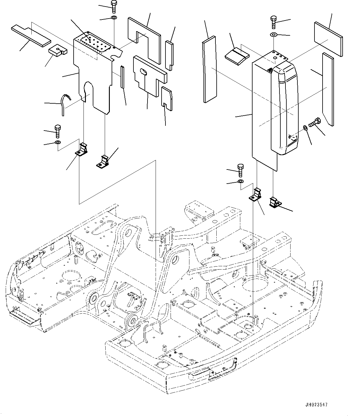 Крышка в сборе 22U-54-53101 KOMATSU