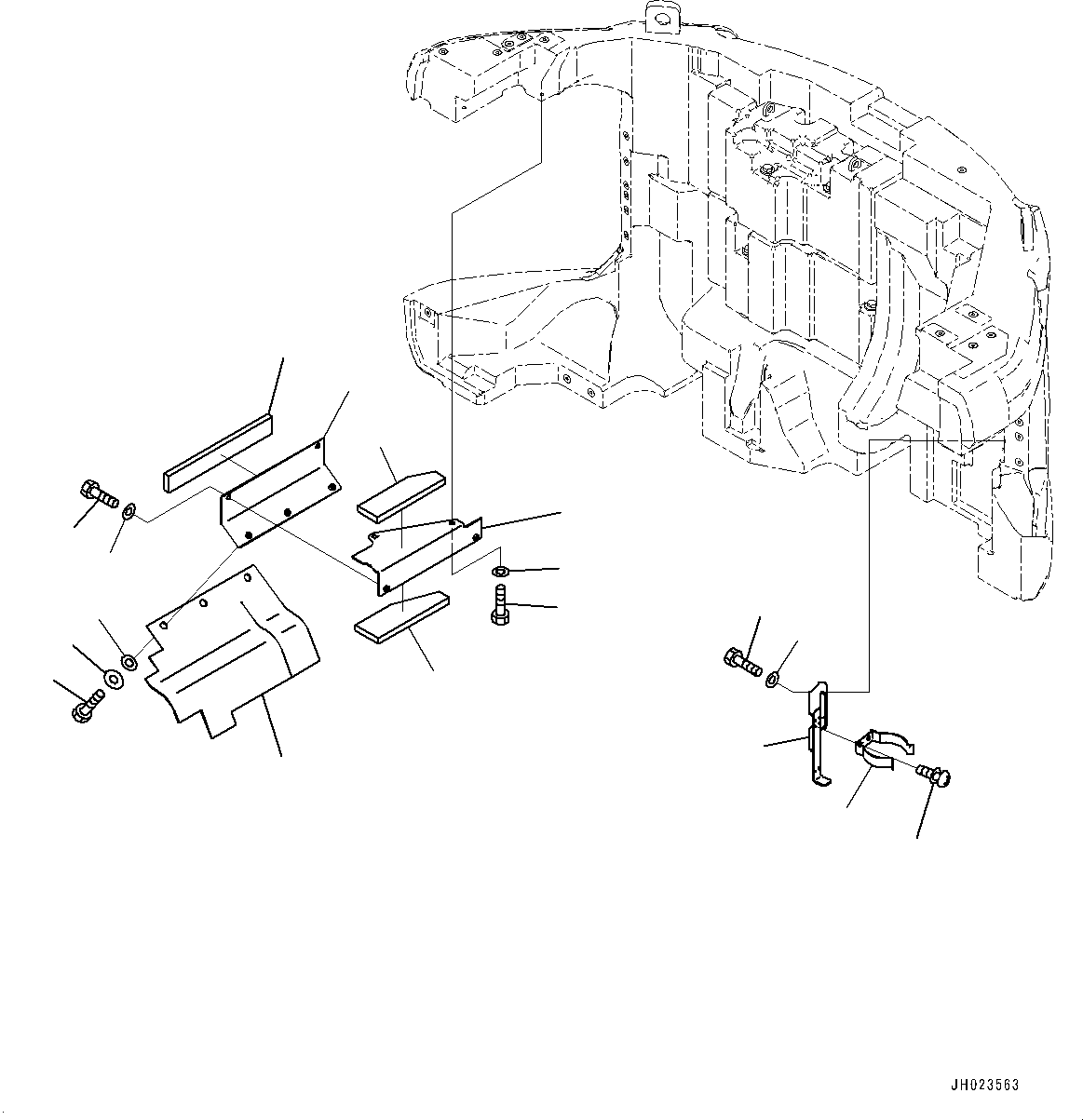 Крышка в сборе 22U-54-52801 KOMATSU