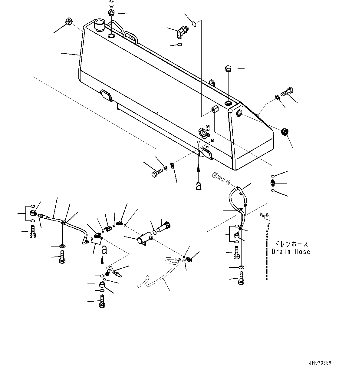 Hose(Fuel Piping,Fuel Main Piping) (195-04-45220) KOMATSU