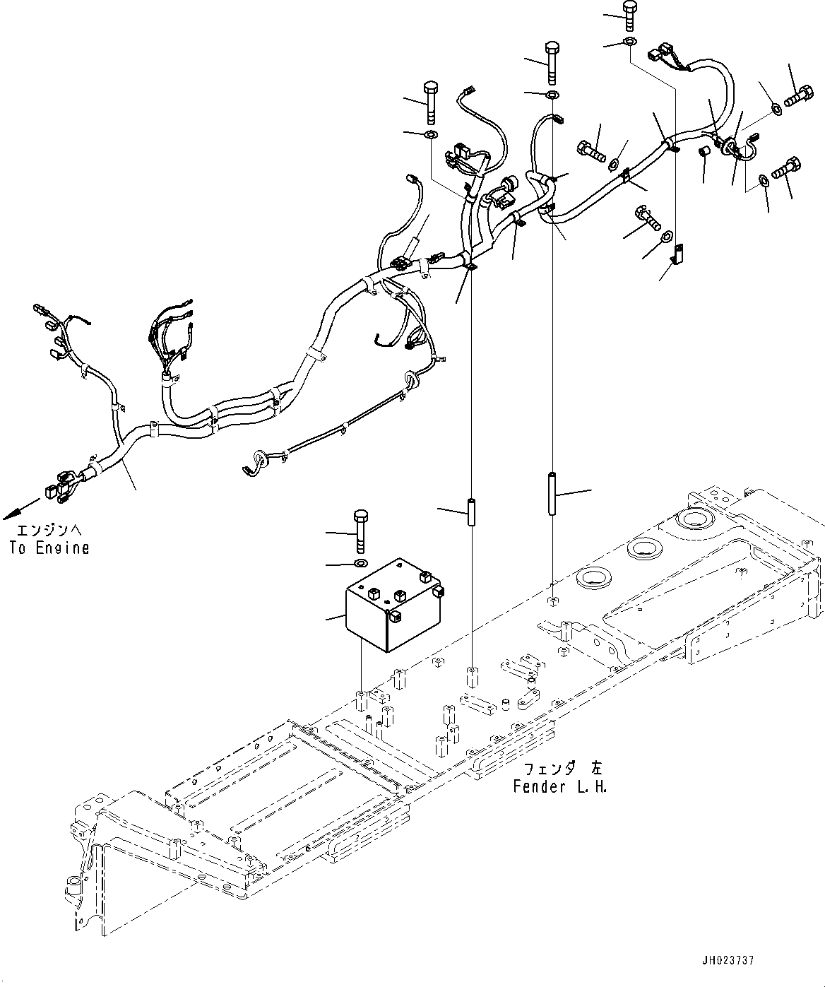 Жгут проводов 195-06-56560 KOMATSU