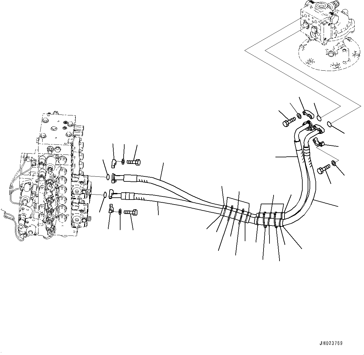 Шланг 22U-62-52140 KOMATSU