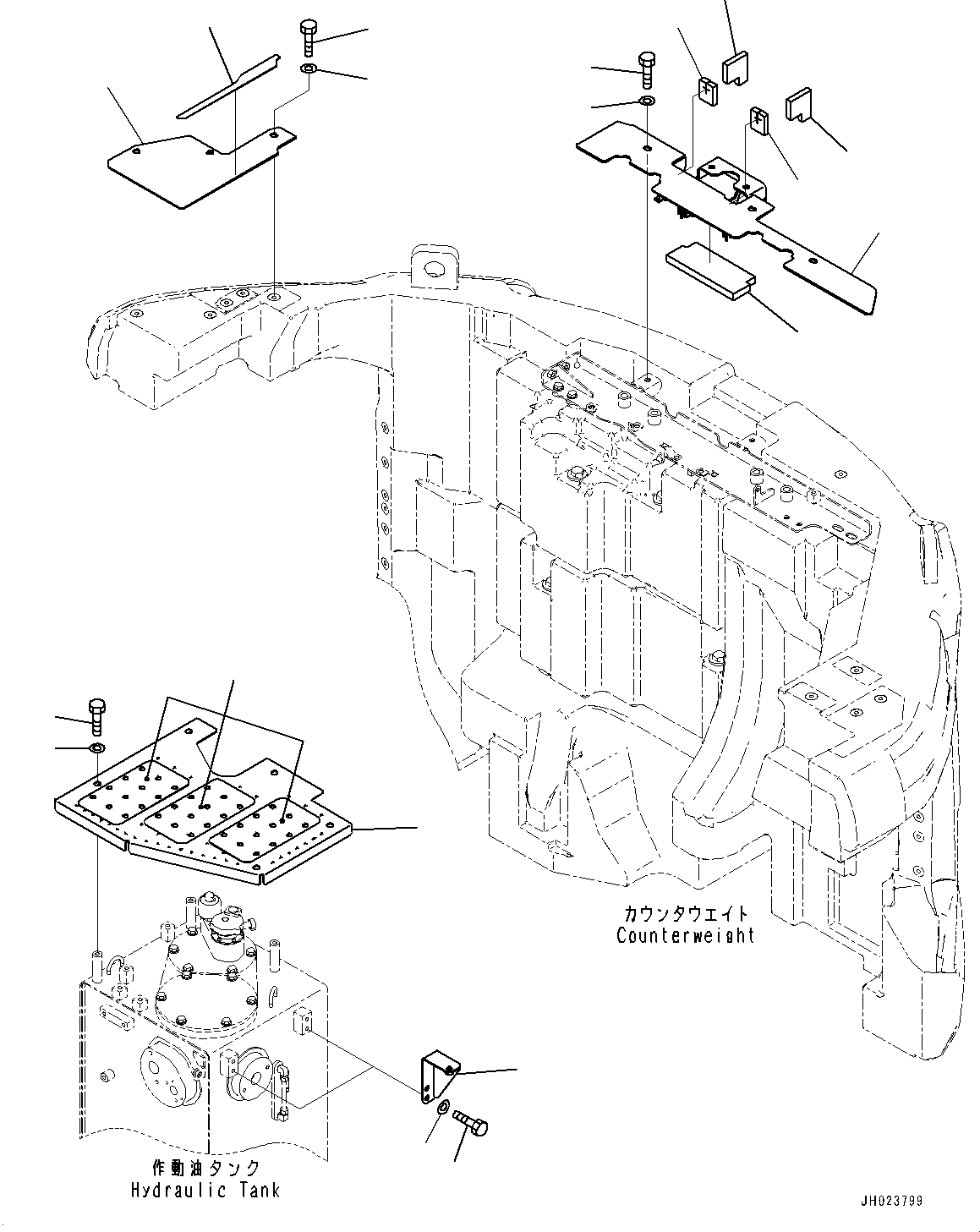 Крышка в сборе 22U-54-53420 KOMATSU