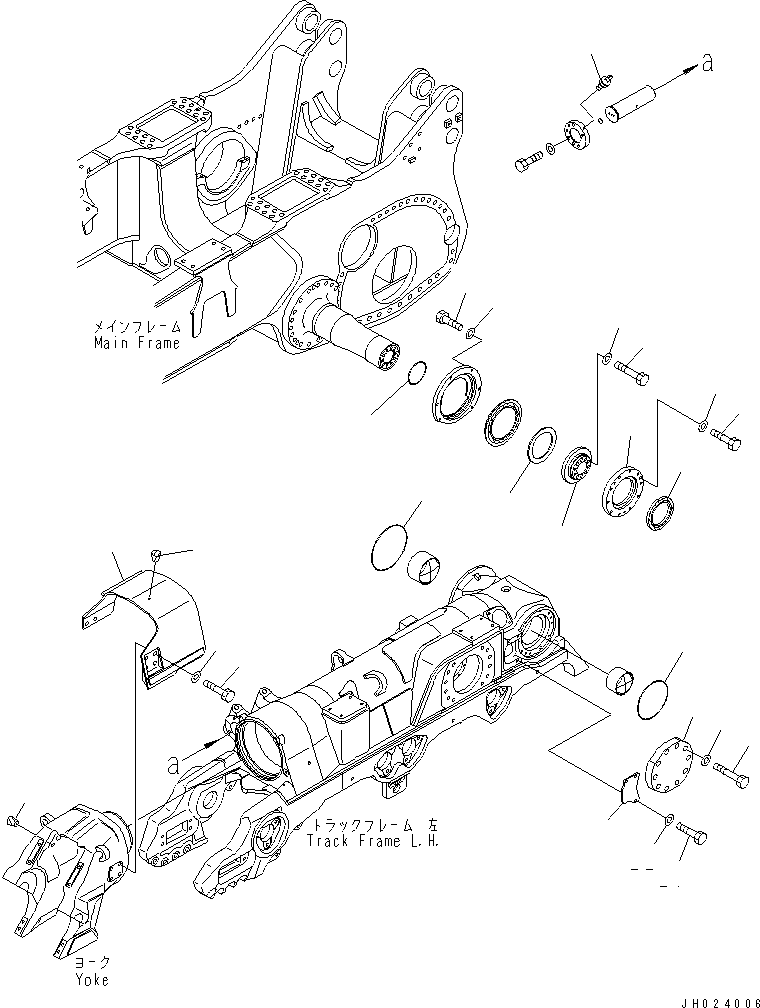 Крышка левая 198-30-54141 KOMATSU