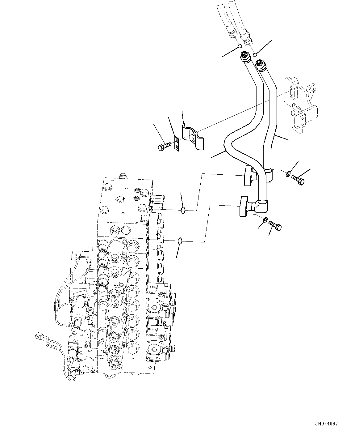 Трубка 22U-62-53181 KOMATSU