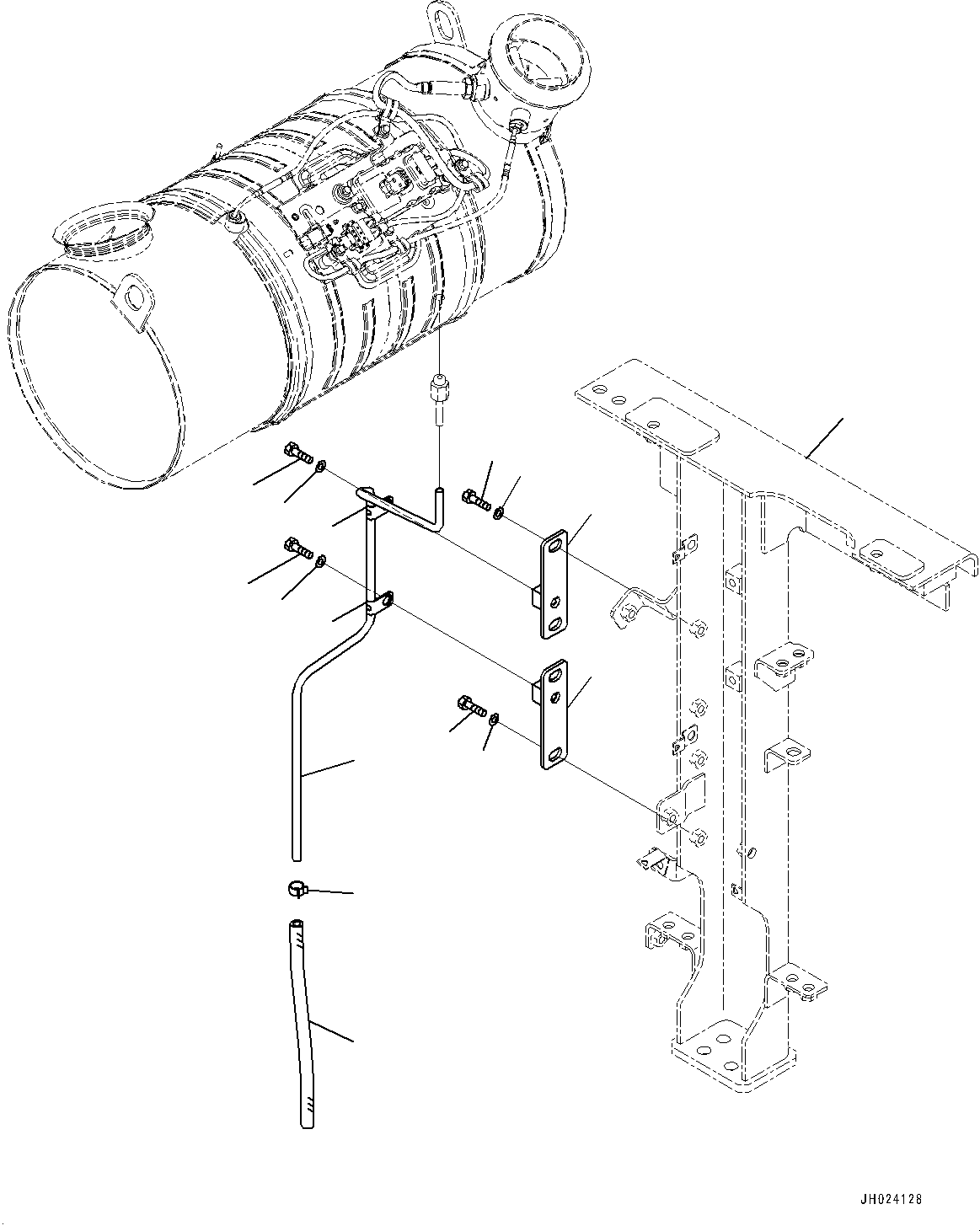 Трубка 205-01-21381 KOMATSU