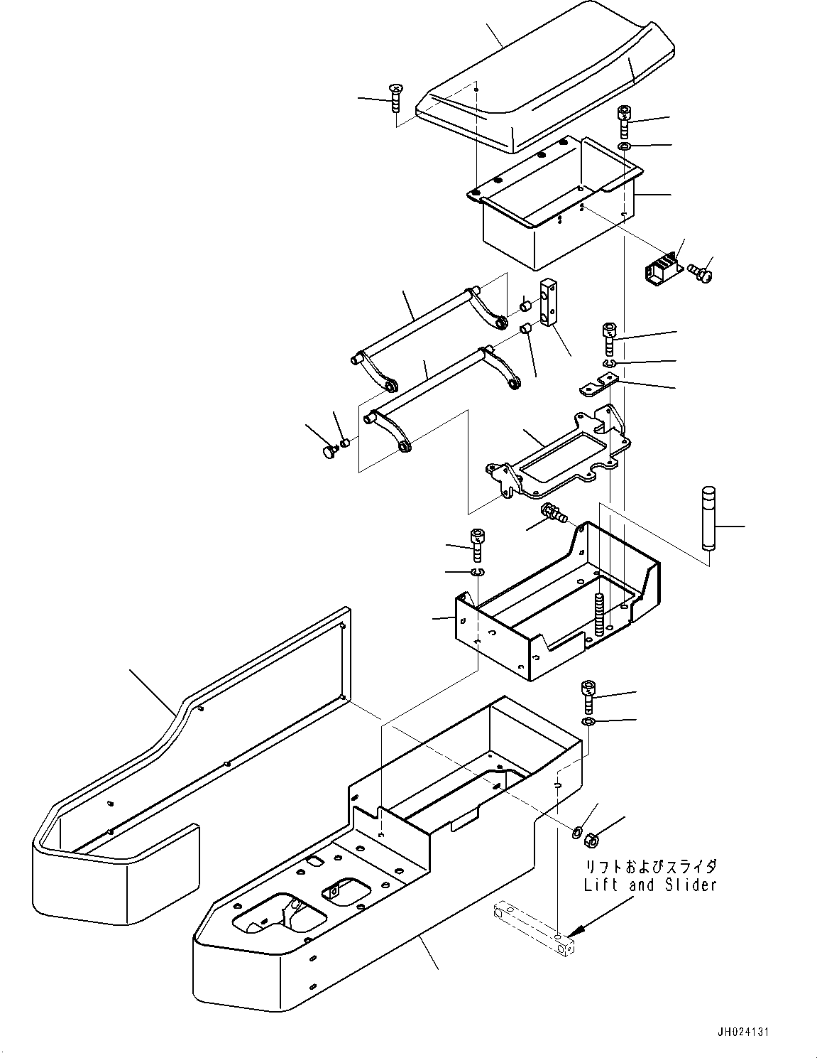 Box, Console 198-43-63711 KOMATSU