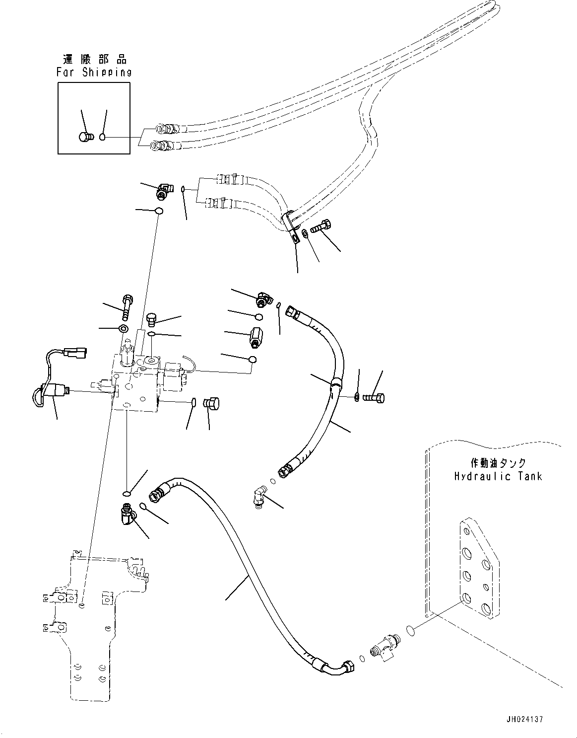 Шланг 22U-62-52970 KOMATSU