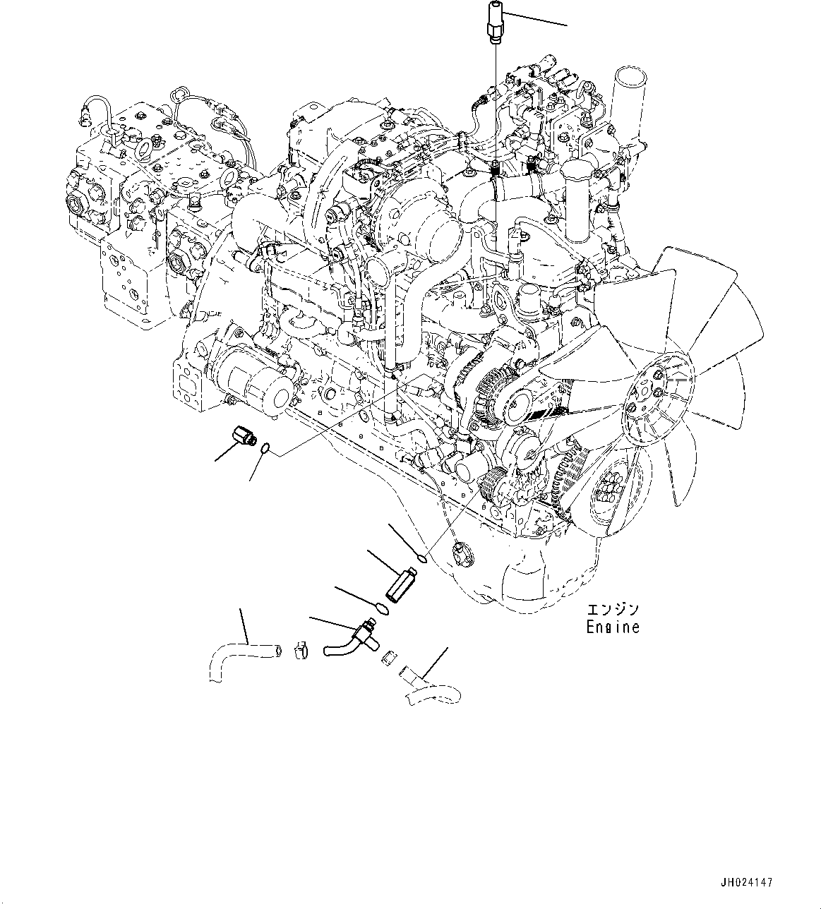 Hose Assembly(DEF Piping,Coolant Piping) (22U-01-53931) KOMATSU