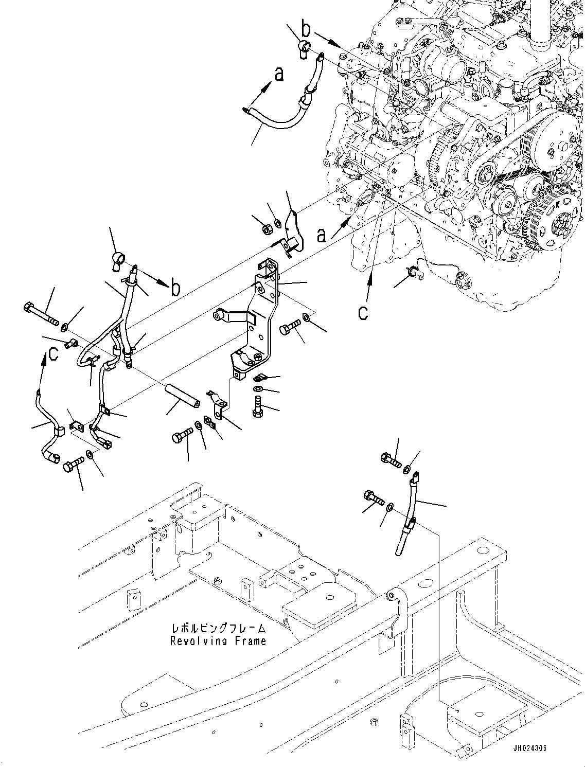 Кабель 205-06-22170 KOMATSU