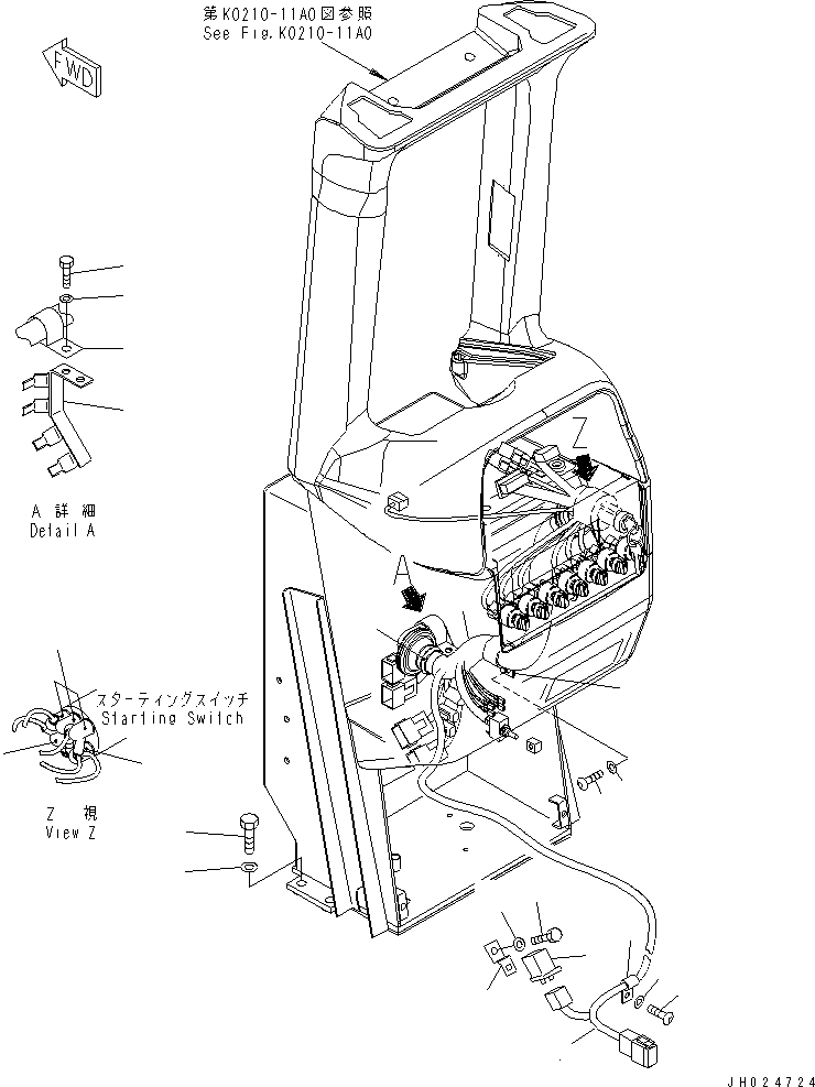 Жгут проводов 154-06-72450 KOMATSU