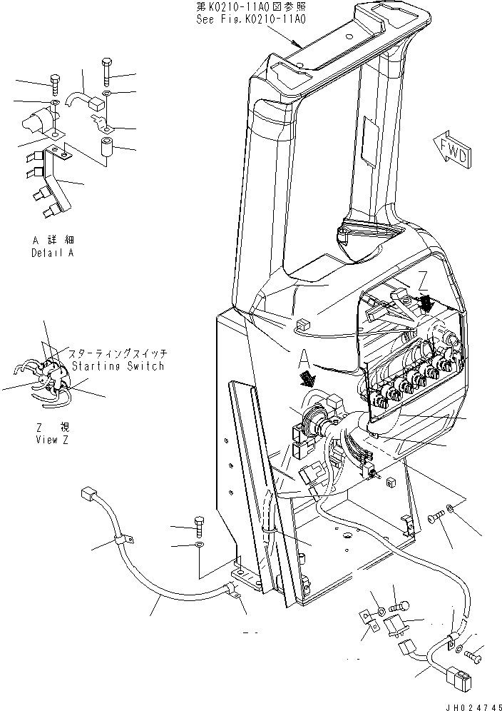 Жгут проводов 154-06-72460 KOMATSU