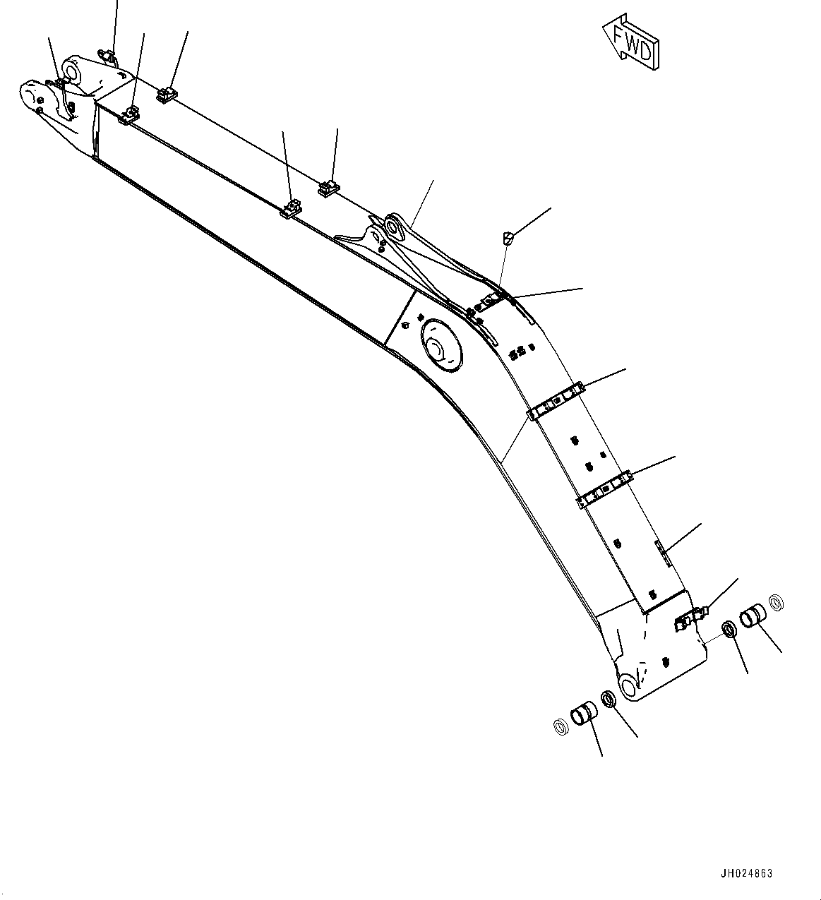 Стрела 2A6-70-11220 KOMATSU