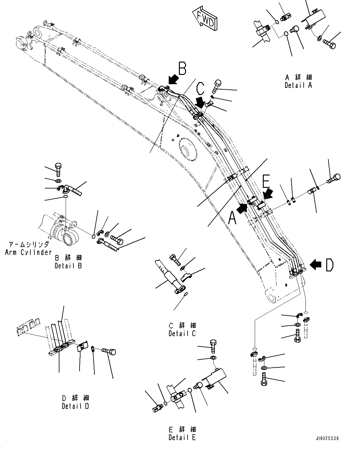 Трубка 205-62-16280 KOMATSU