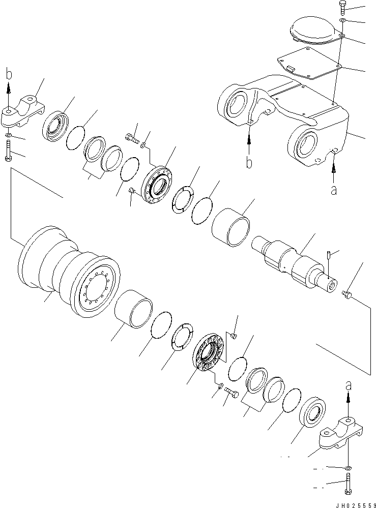 Балансирная тележка 195-30-66552 KOMATSU