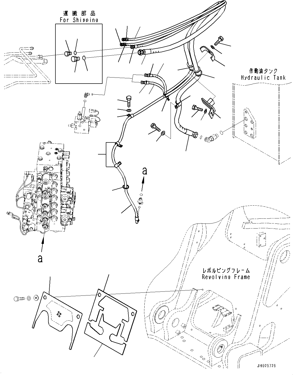 Шланг 22U-62-52891 KOMATSU