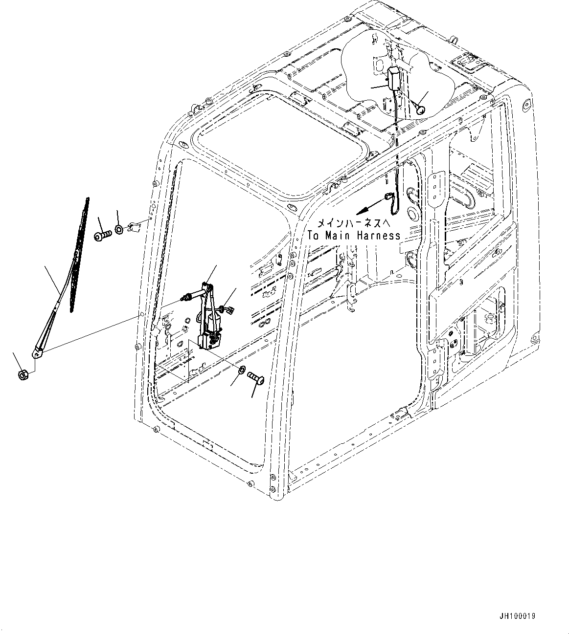 Wiper Assembly 21N-53-41981 KOMATSU