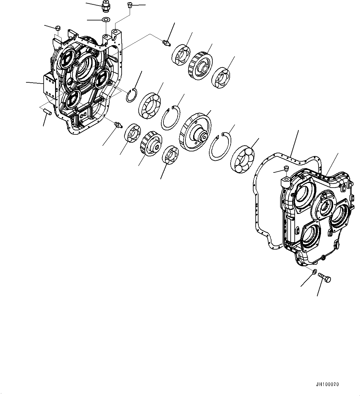 PTO Assembly 21N-38-00100 KOMATSU