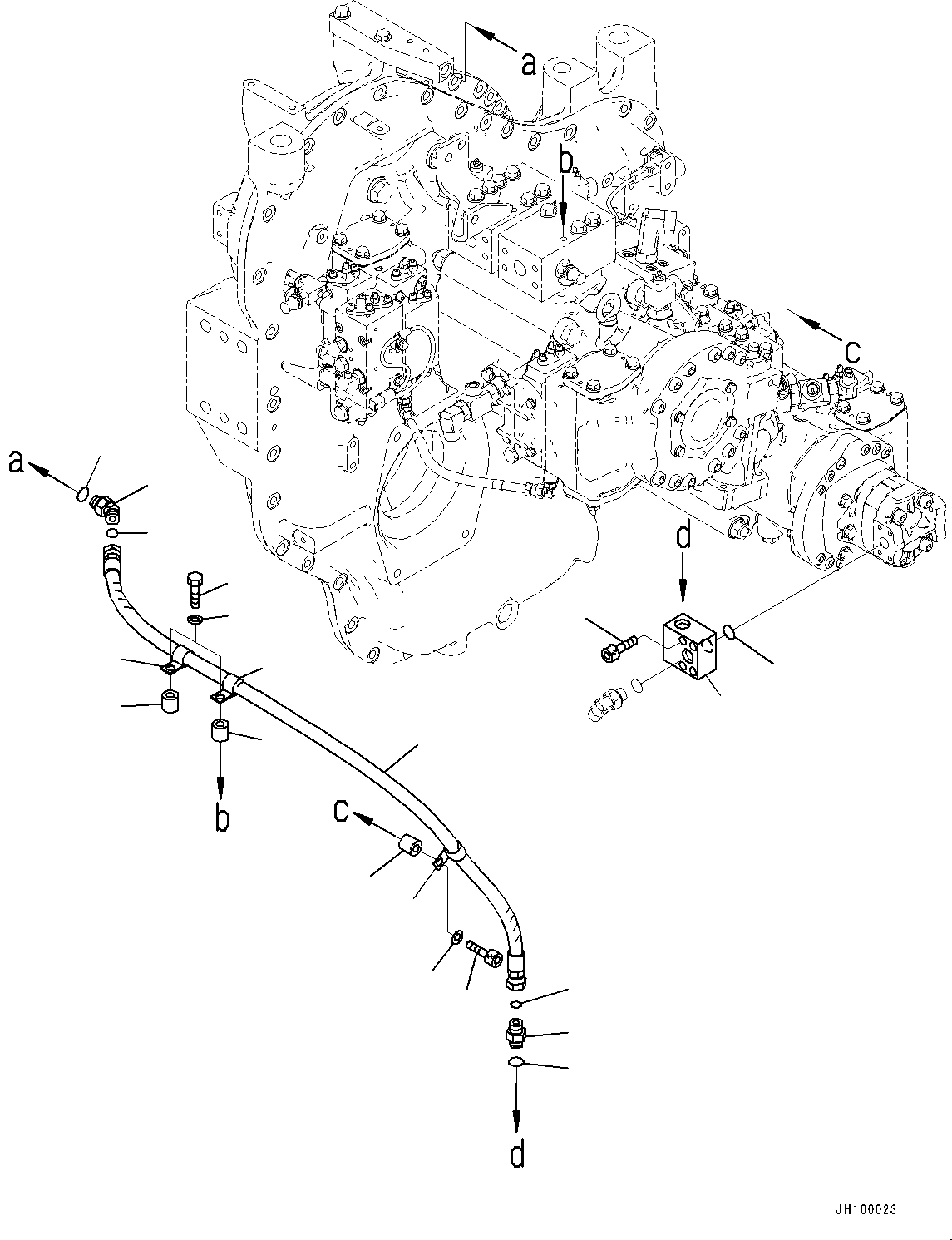Болт 01252-A0850 KOMATSU