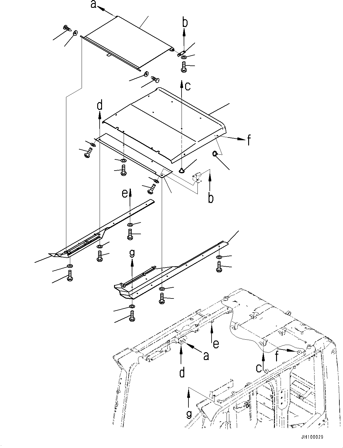 Крышка 21N-53-41571 KOMATSU