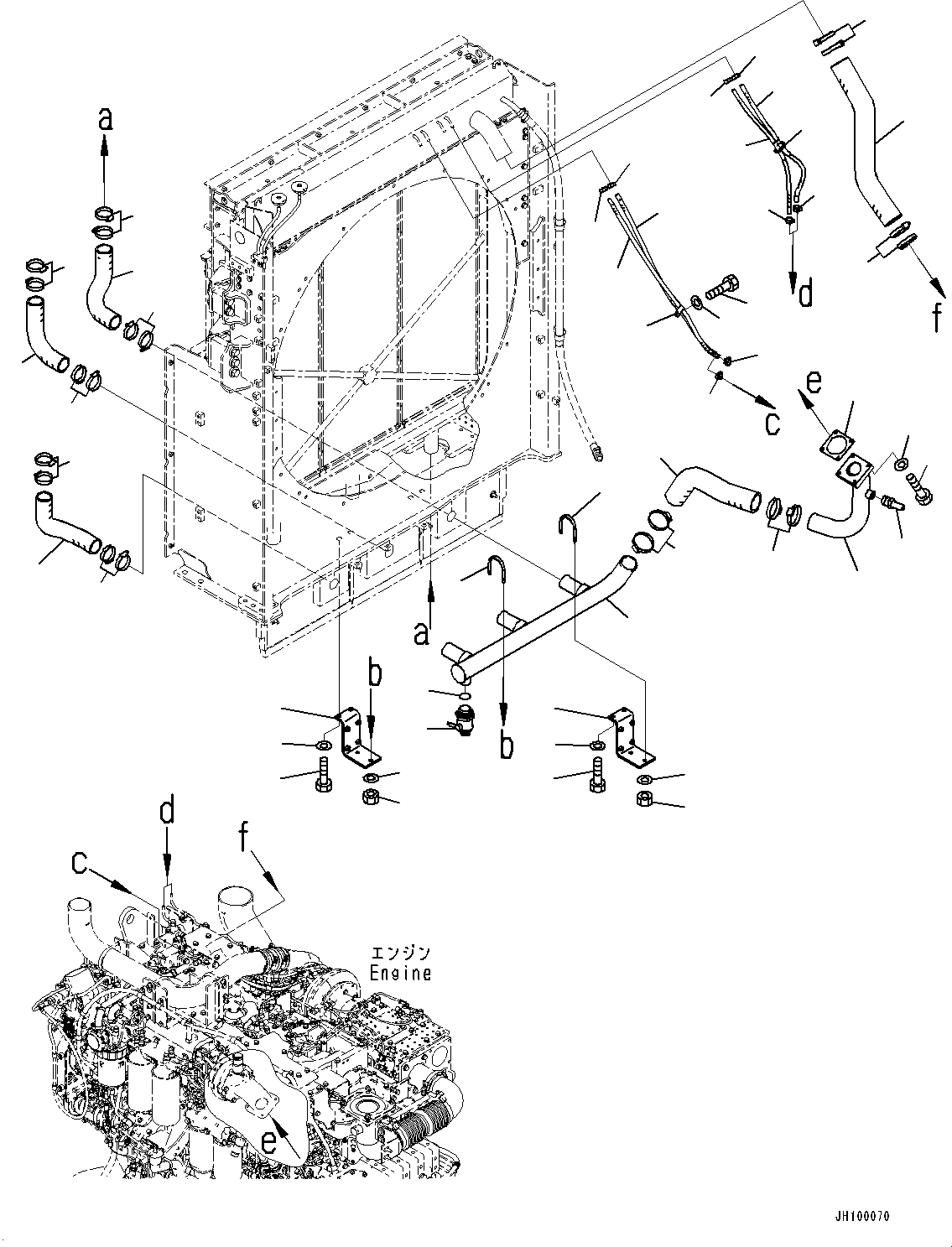 Трубка 21N-03-52841 KOMATSU