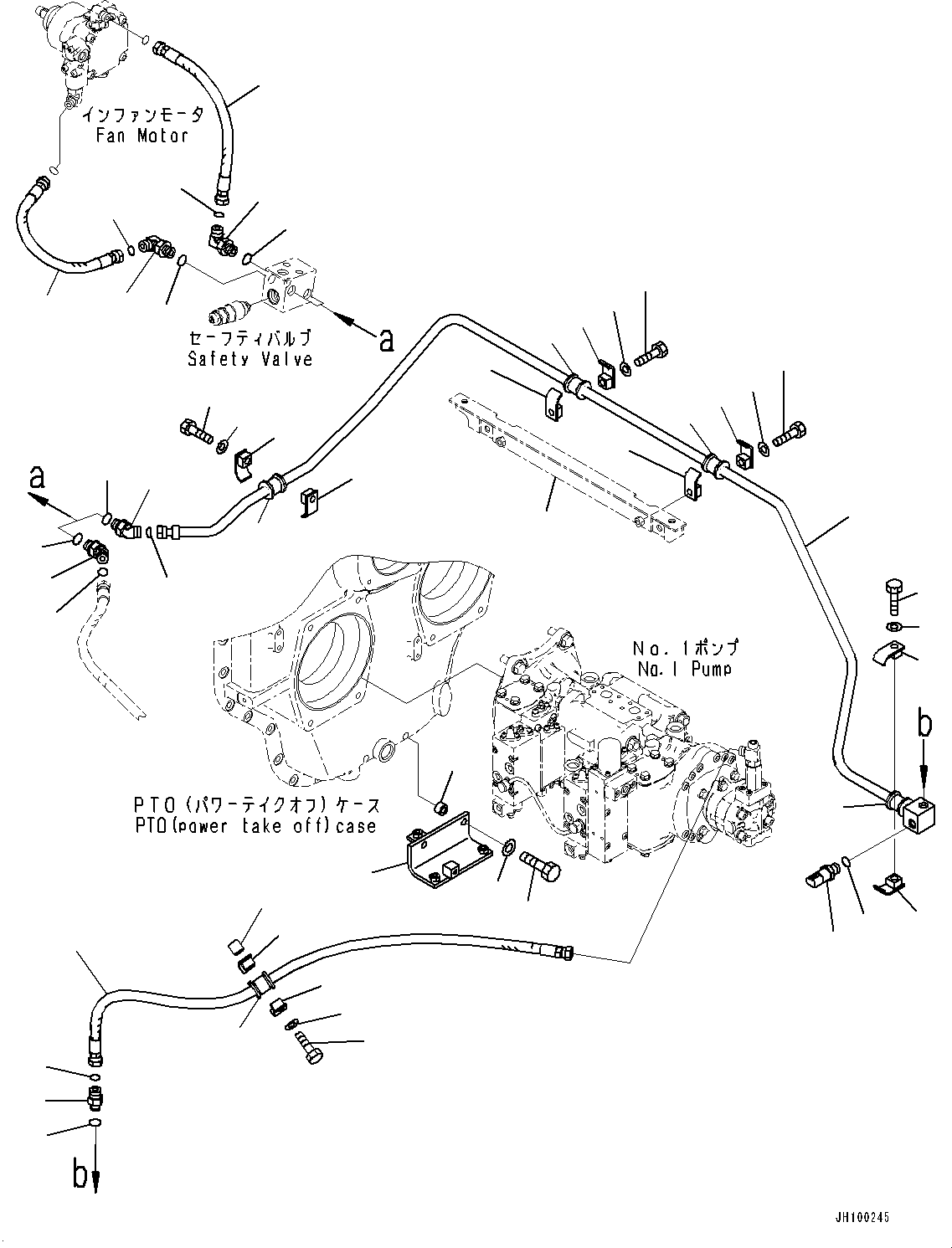 Шланг с торцевым уплотнением 02753-00413 KOMATSU