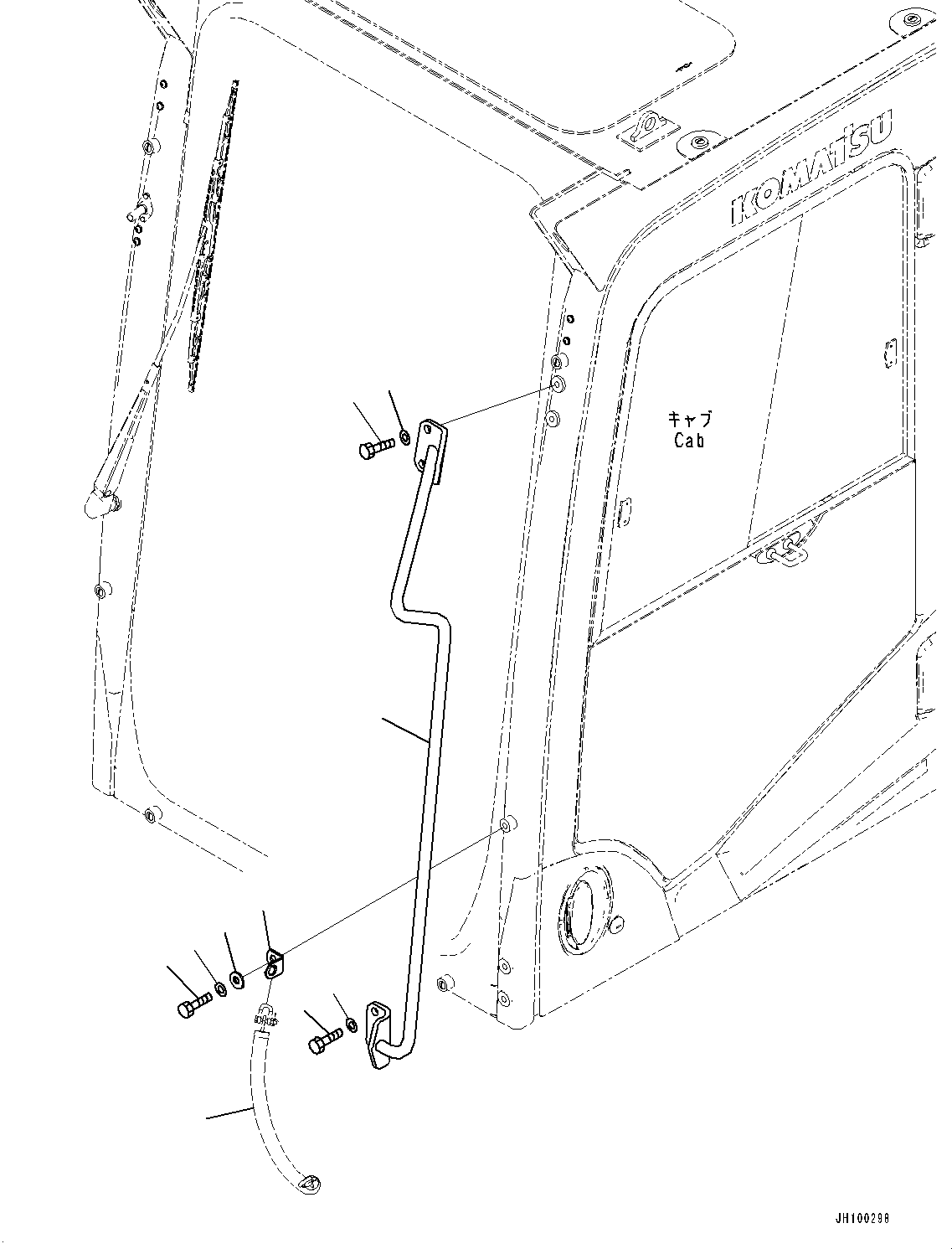 Рукоятка-захват 21N-954-1161 KOMATSU