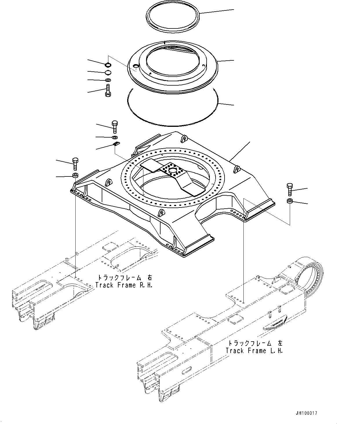 Рама 21N-30-37150 KOMATSU