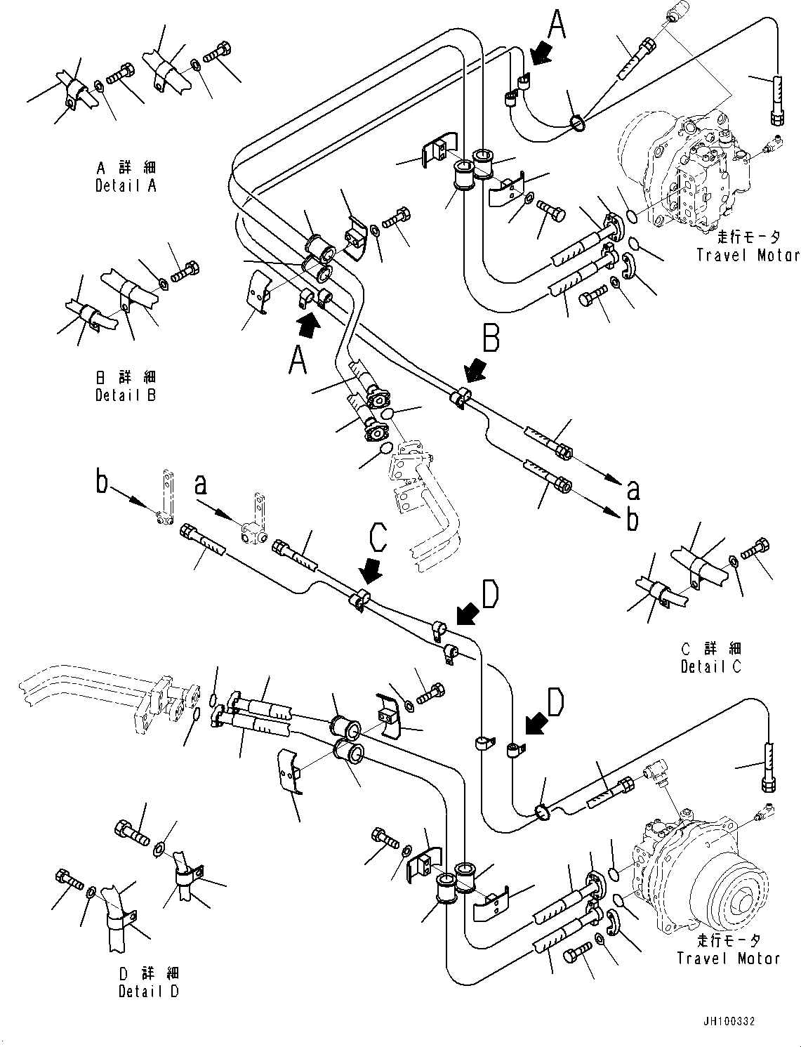 Шланг в сборе 21N-62-54221 KOMATSU