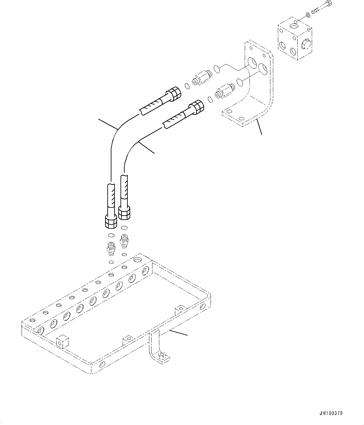 Joint(Proportional Pressure Control (PPC) Piping Joint,Deck) (21N-62-52581) KOMATSU