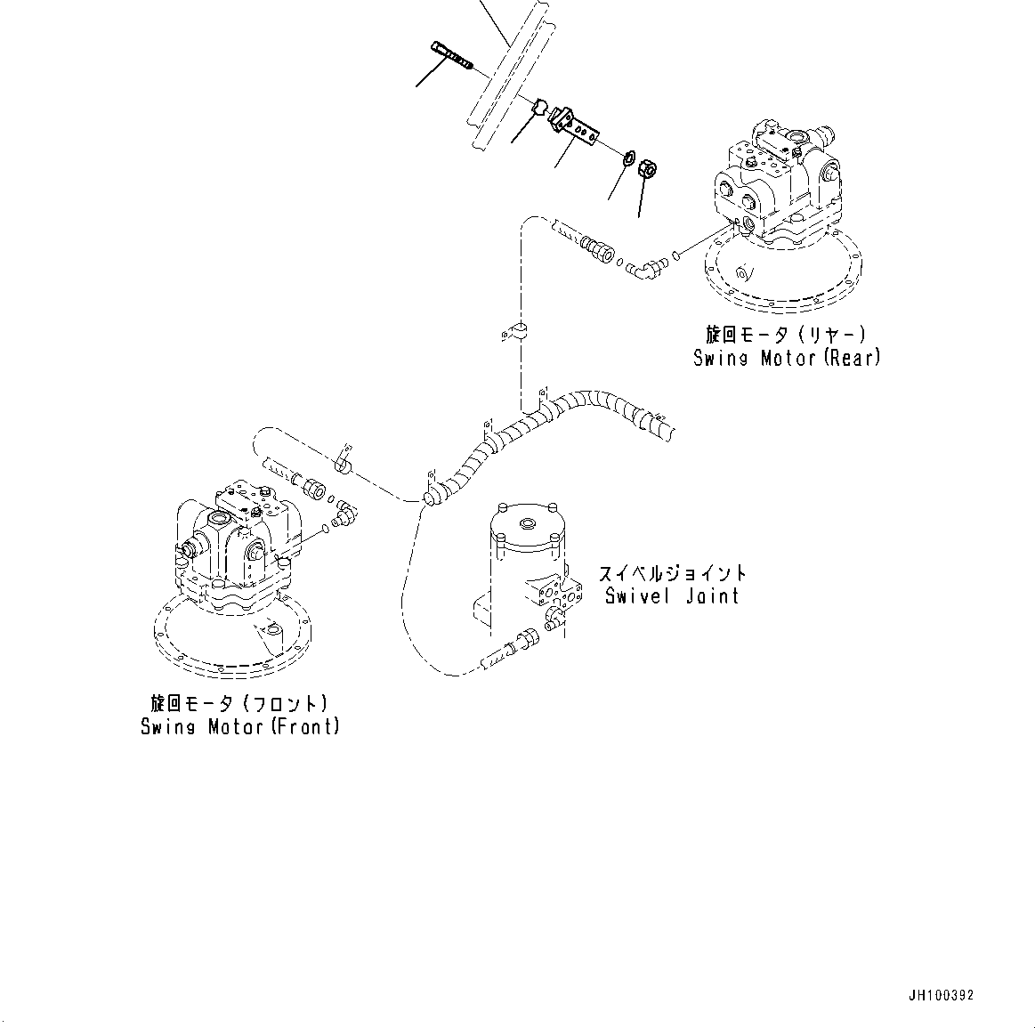 Tube(Travel Piping) (21N-62-52270) KOMATSU