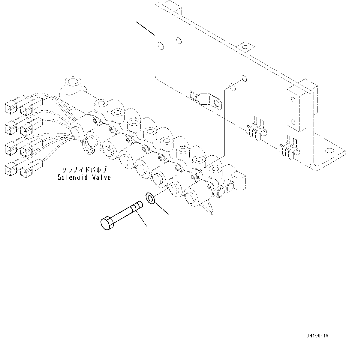 Bracket(Solenoid Valve,Mounting) (21N-62-52511) KOMATSU