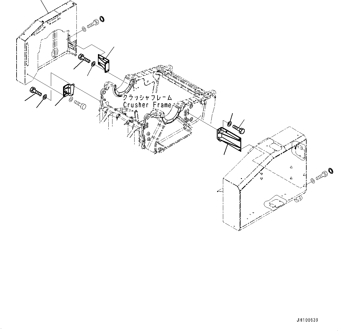 Cover(Crusher Cover,Cover) (8240-54-7980) KOMATSU