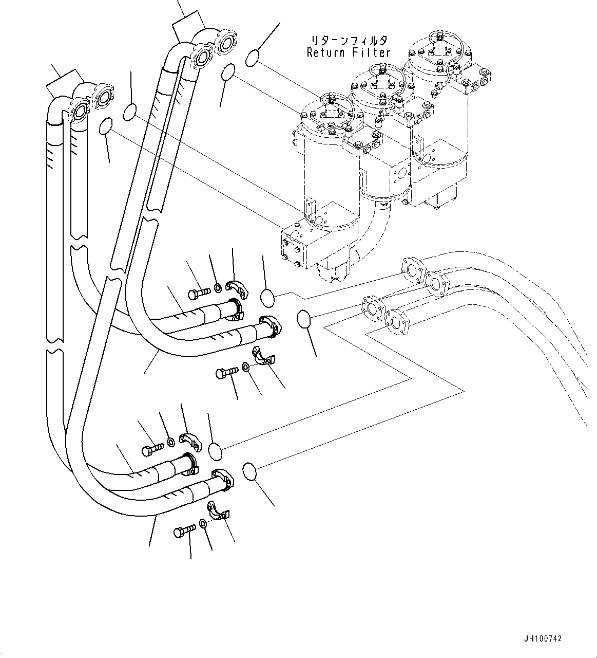 Шланг в сборе 21T-64-43920 KOMATSU