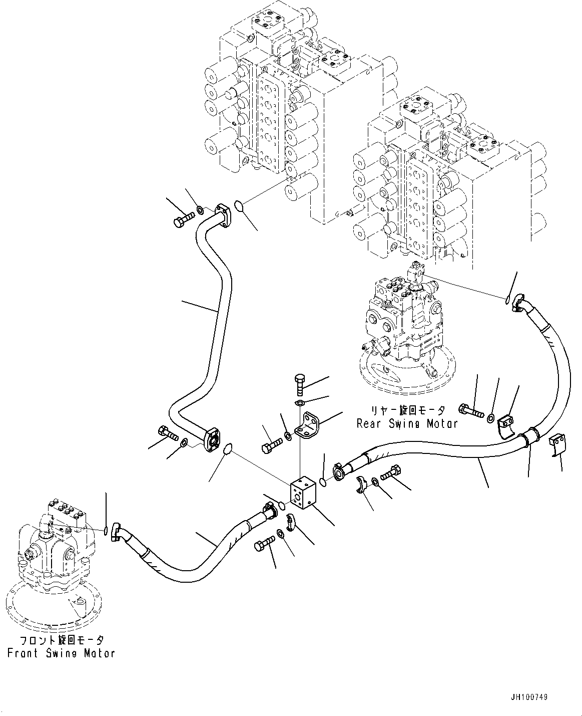 Шланг в сборе 21T-64-43670 KOMATSU