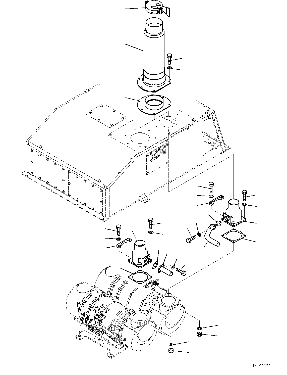 Крышка 21T-01-41950 KOMATSU