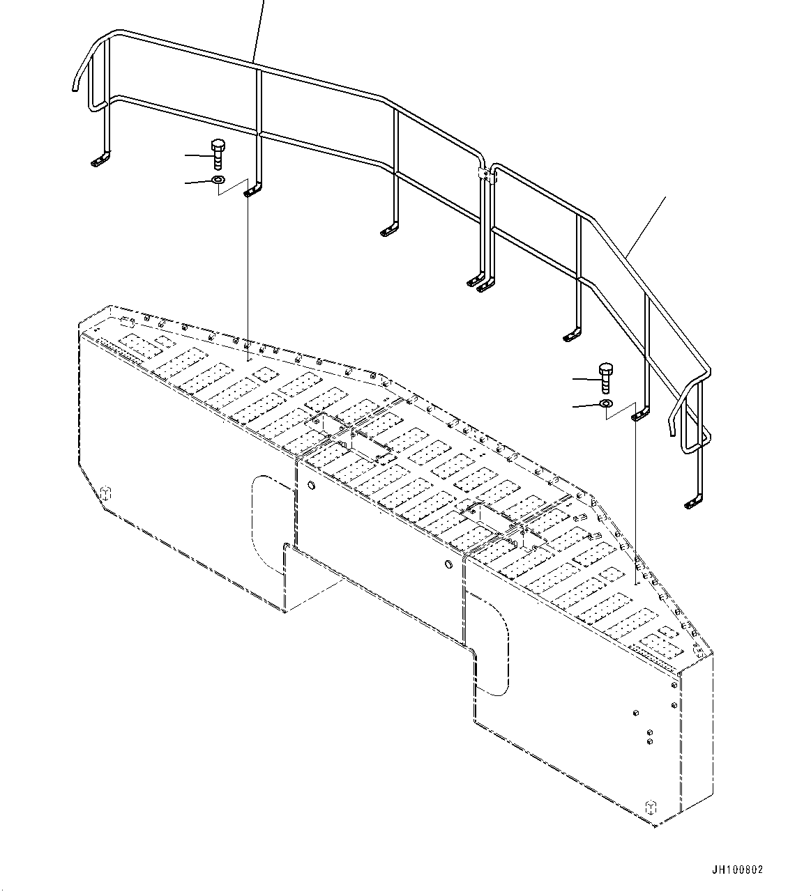 Поручень 21T-54-42570 KOMATSU
