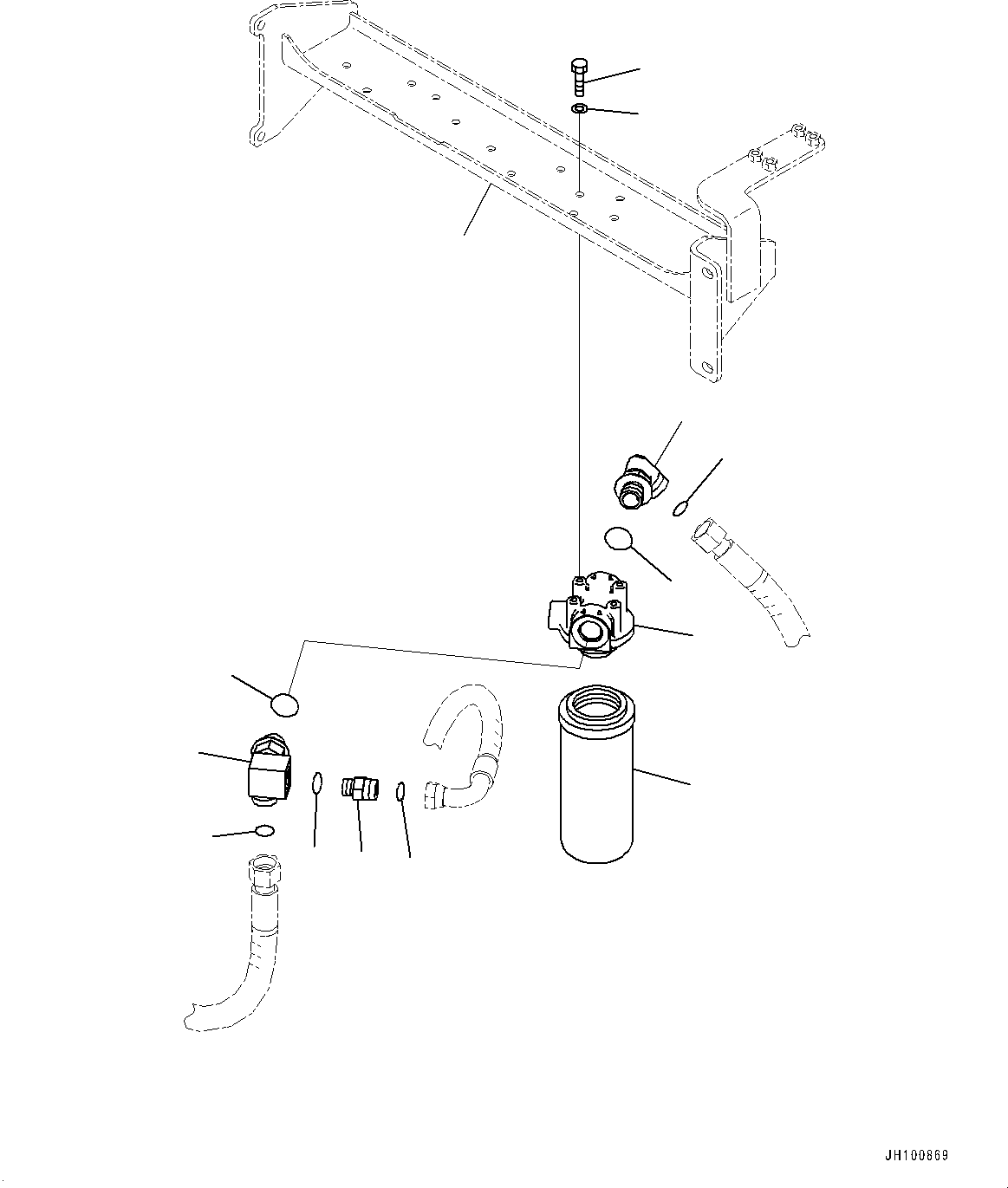Bracket(Drain Piping,Filter) (21T-64-41141) KOMATSU