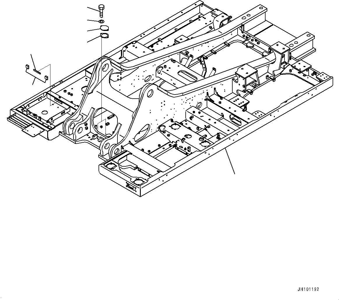 Рама 21M-46-52410 KOMATSU