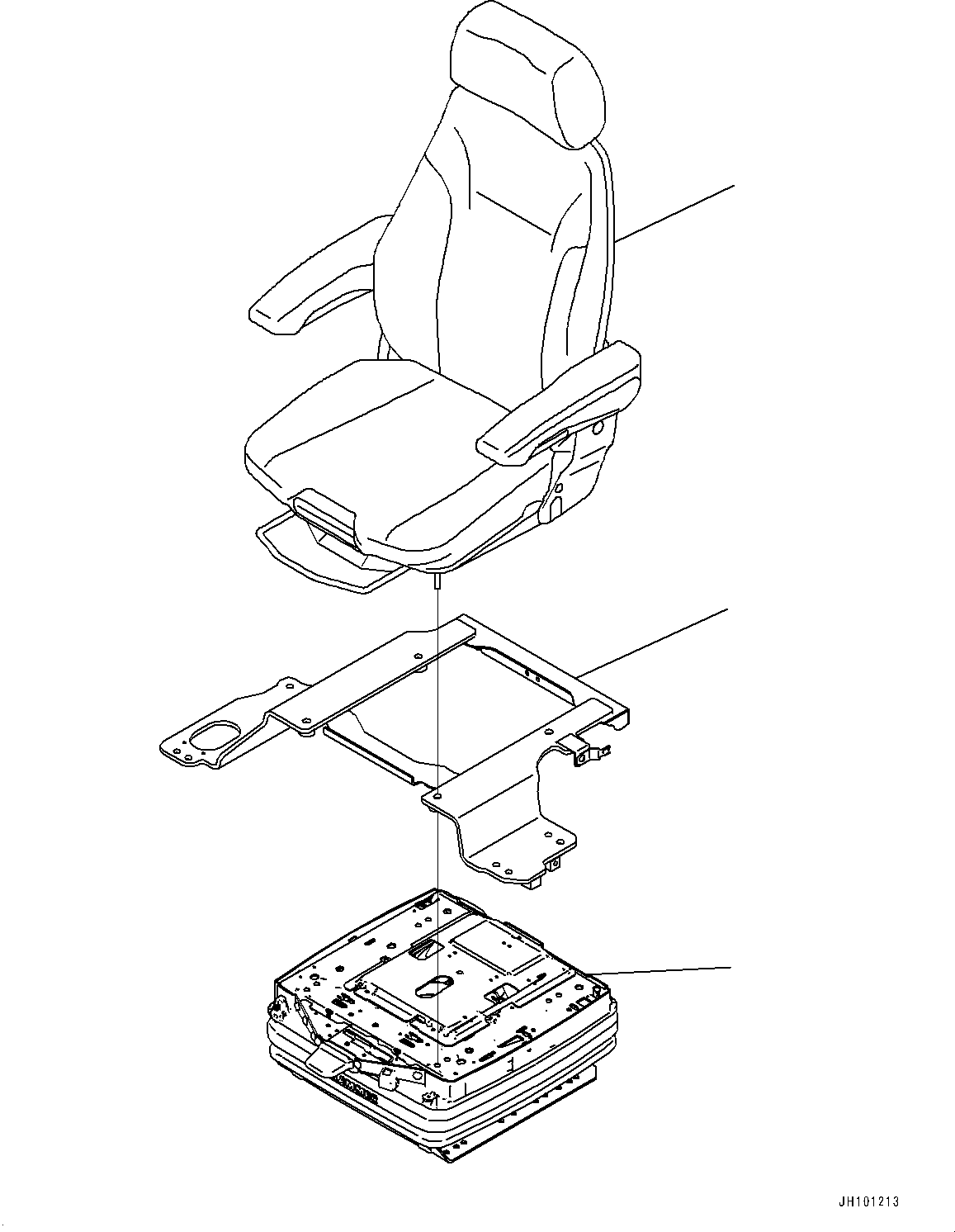 Operator's Seat 21T-57-41151 KOMATSU