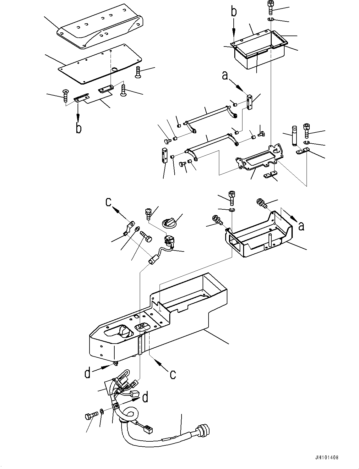 Box, Console 198-43-71540 KOMATSU