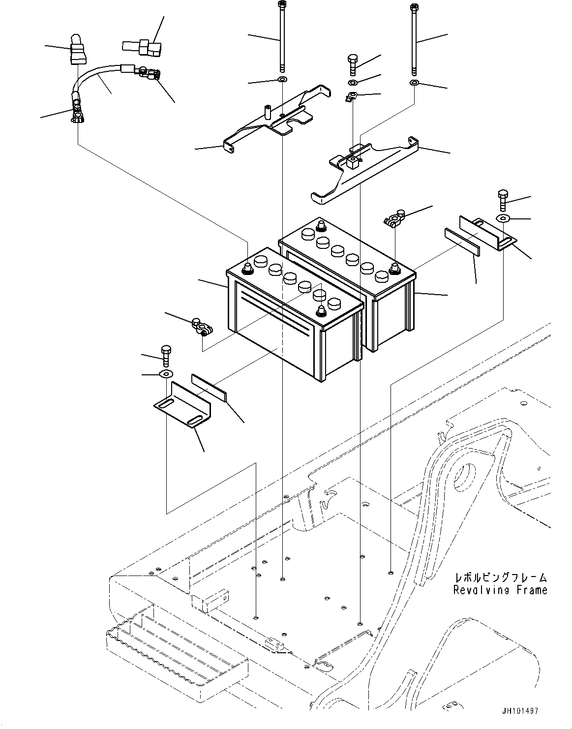 BATTERY, WET, 115E41R 206-06-D1611 KOMATSU