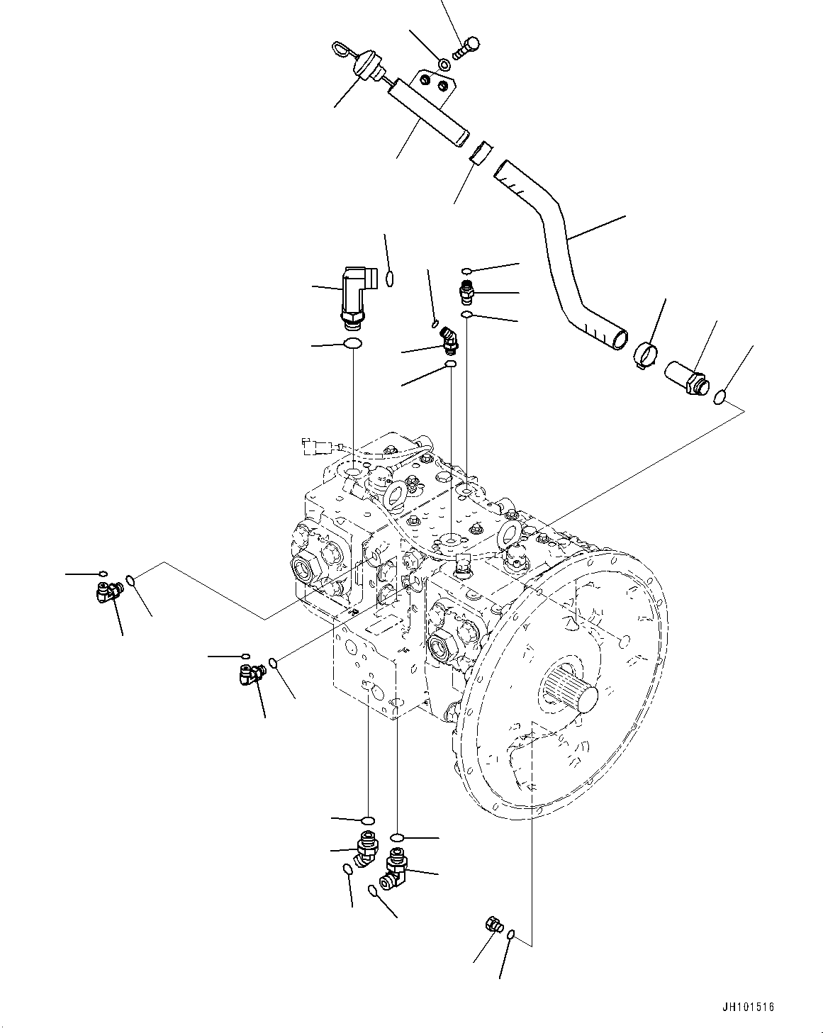 Трубка 20Y-62-56722 KOMATSU