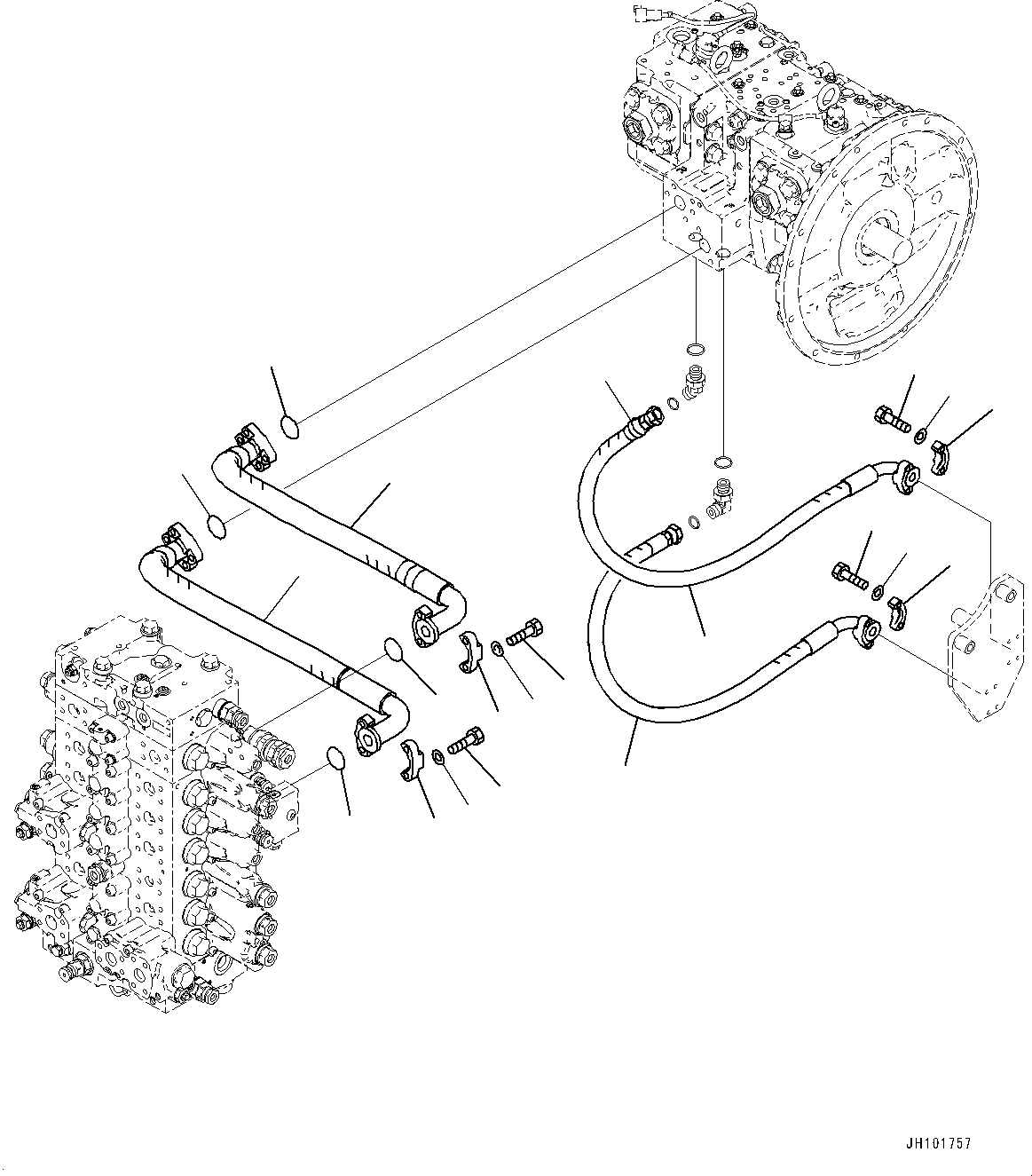 Шланг 20Y-62-57620 KOMATSU