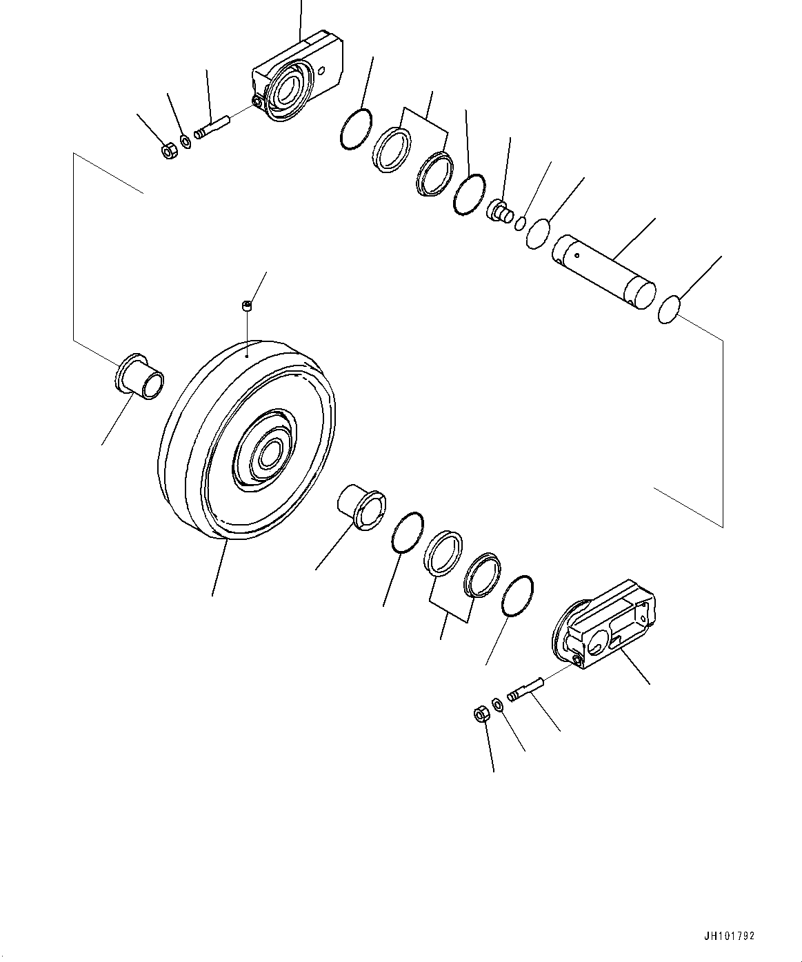 Направляющее колесо в сборе 208-30-00550 KOMATSU