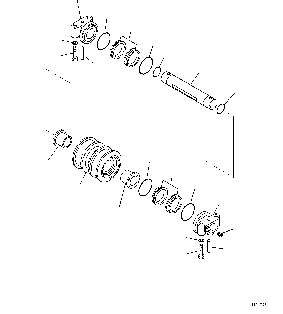 Опорный каток в сборе 208-30-00570 KOMATSU