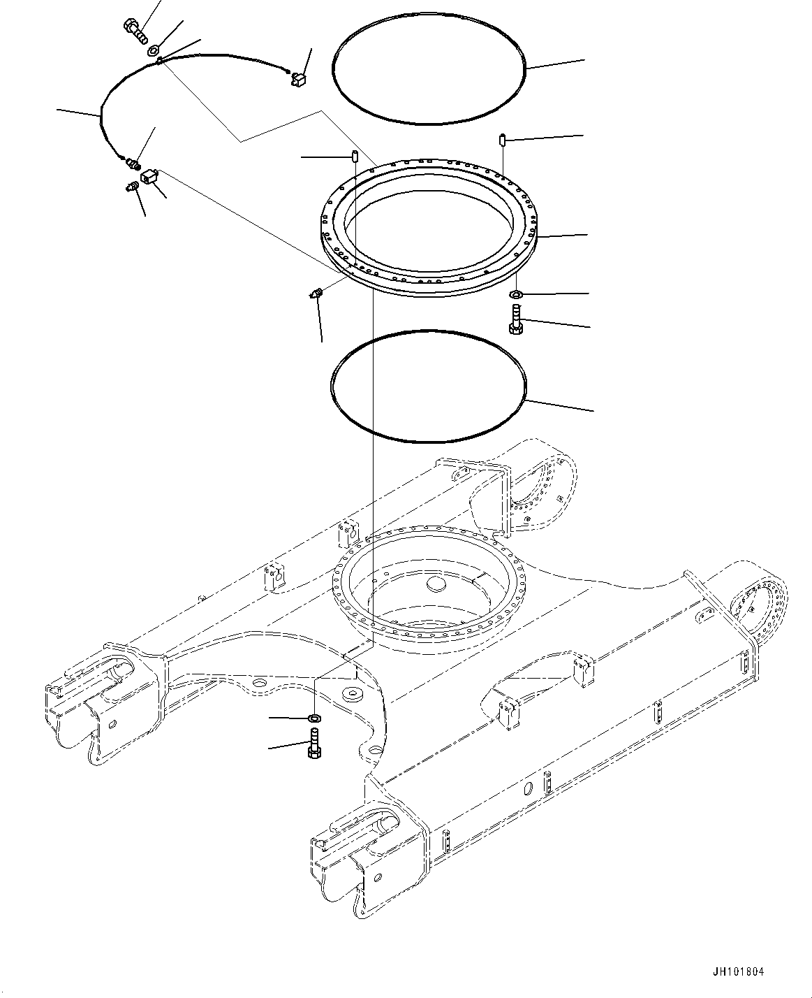 Swing Circle Assembly 2A8-25-00100 KOMATSU