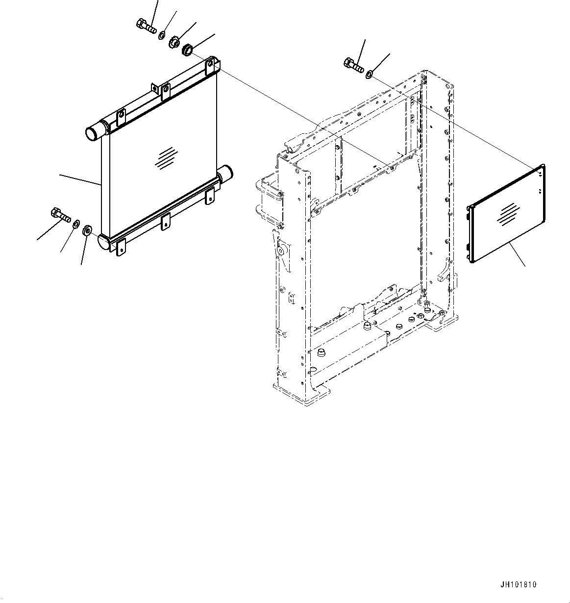 Aftercooler Assembly 2A8-03-11150 KOMATSU